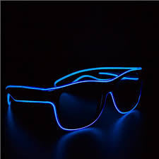 LED Wire Neon Dark Blue Glasses