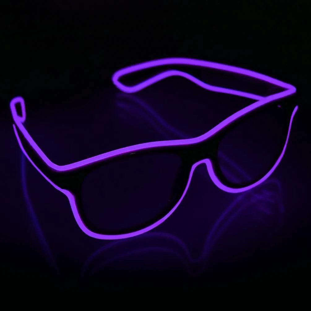 Neon Purple Sunglasses Rechargeable