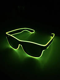 LED Wire Neon Yellow Glasses